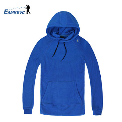 EAMKEVC極輕連帽保暖刷毛衣 藍色 男款