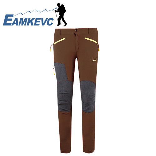 EAMKEVC 彈性透氣快乾褲 女款 咖啡色