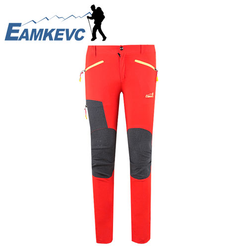 EAMKEVC 彈性透氣快乾褲 女款 紅色