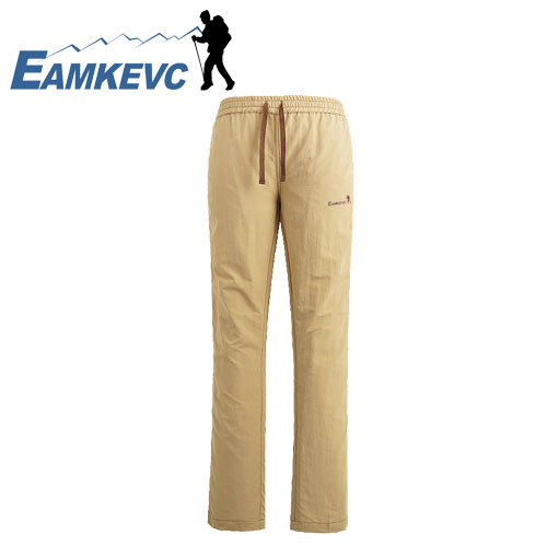 EAMKEVC 快速排汗透氣長褲 女款 卡其