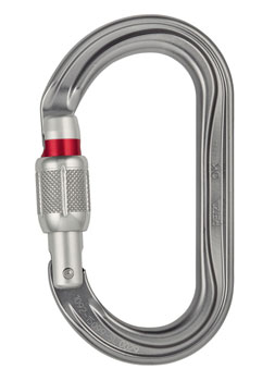 PETZL OK SCREW-LOCK 對稱型鋁製有鎖鉤環 手轉鎖(螺旋鎖)鉤環 鈎環 鈎環