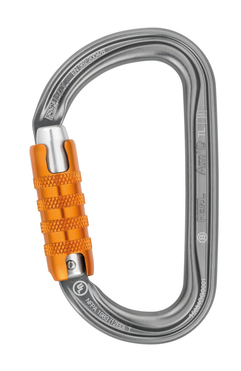 PETZL  Am'D 非對稱鉤環(三段鎖) 3段鎖自動鎖 鈎環 勾環