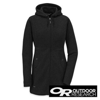 Outdoor Research LONGITUDE 女 針織 連帽保暖大衣 黑色