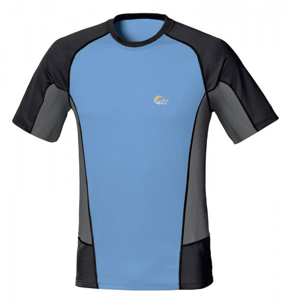 OWE ALPINE 艾瑞德-短T 側彈排汗 Airaid Tee 湖藍-黑