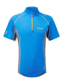 MONTANE SU超音速 立領半門襟抗菌排汗衣 閃電藍 SONIC ULTRA