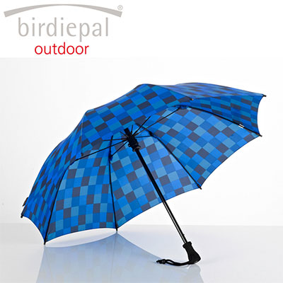 EuroSCHIRM 戶外專用風暴傘(方格黑藍) 全世界最強雨傘 BIRDIEPAL OUTDOOR 