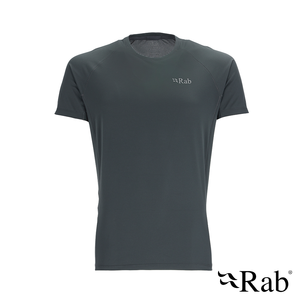 Rab Sonic Tee 短袖 透氣 排汗衣 男款 鯨魚灰