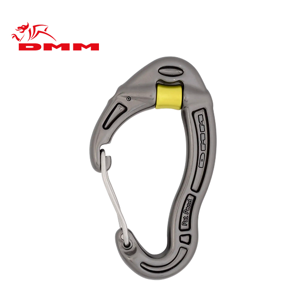 DMM Revolver Wiregate 鋁合金滑輪無鎖鉤環 滑輪鉤環 鈦色