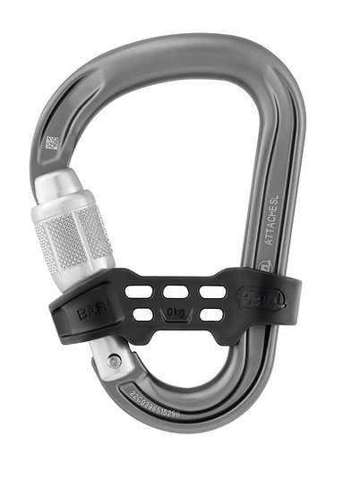 PETZL ATTACHE BAR SCREW LOCK 勾環附檔片 手轉鎖(螺旋鎖) 鉤環 鈎環 連接環 梨形 鋁合金