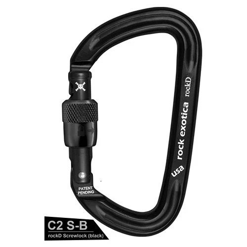 Rock Exotica rockD Screw-Lock D形手動螺旋鎖鉤環 勾環 D環 手轉鎖