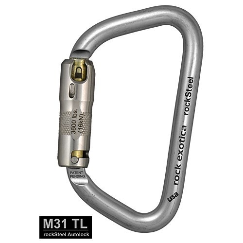 Rock Exotica rockSteel Auto-Lock 自動鎖鋼勾環 鉤環 鋼扣 三段鎖