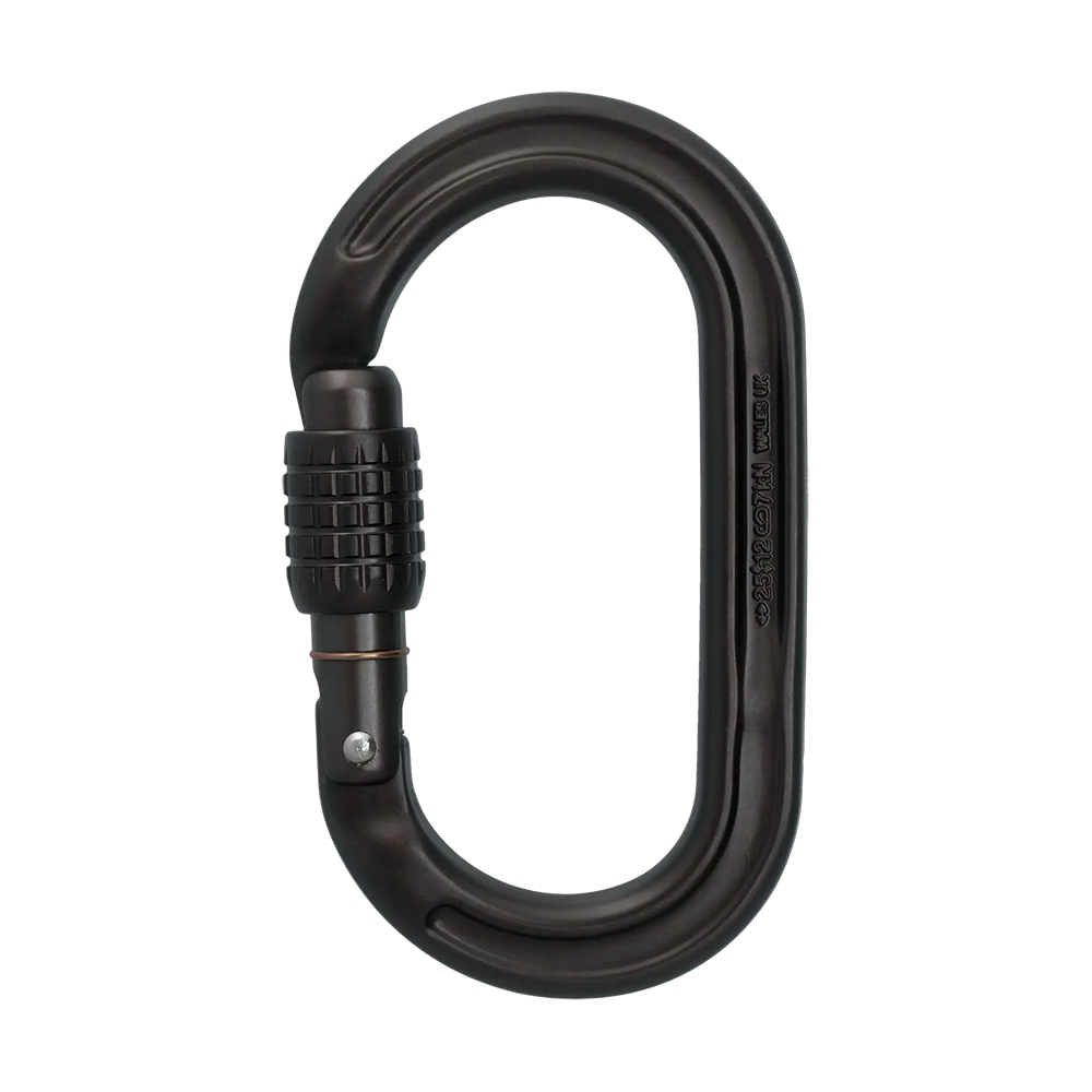 DMM Ultra O Screwgate 鋁合金O型手動鎖鉤環 消光灰 攀樹