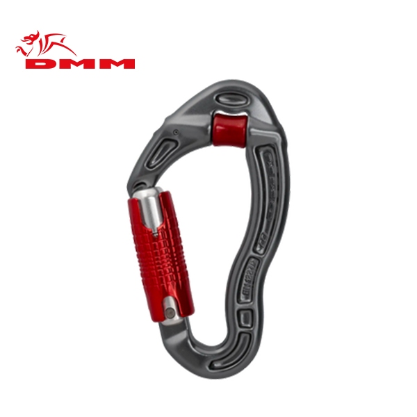 DMM Revolver Kwiklock 鋁合金滑輪二段鎖鉤環 鈦色 滑輪鉤環