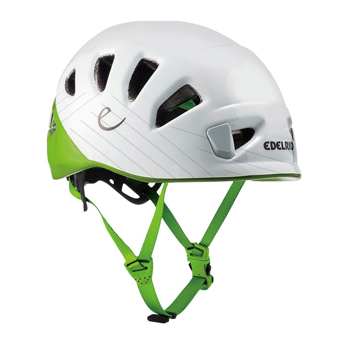 德國EDELRID Shield 頭盔(52-62CM) 白綠 安全頭盔 岩盔 安全帽