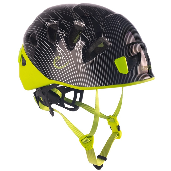 德國EDELRID Shield 頭盔(52-62CM) 黑綠 安全頭盔 岩盔 安全帽