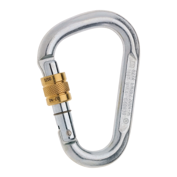 德國EDELRID HMS STEEL SCREW勾環(銀) 鉤環 手轉鎖