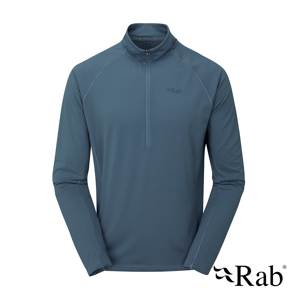 Rab 獵戶藍Sonic LS Zip 長袖透氣拉鍊排汗衣 男款