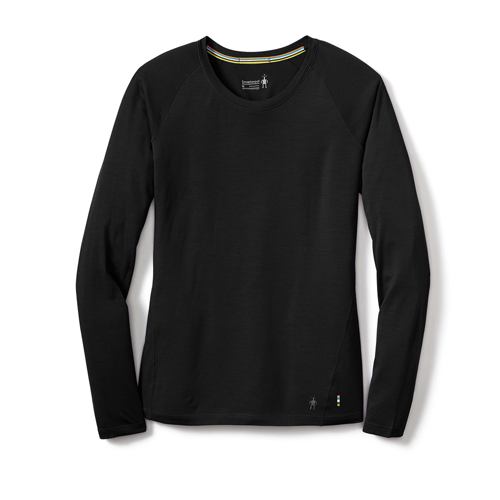 Smartwool 女All-season 美麗諾羊毛 內著 半開襟 長袖上衣 黑色
