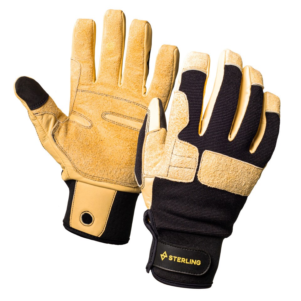 Sterling 繩索操控皮手套 Beta Rope Gloves 棕褐/黑