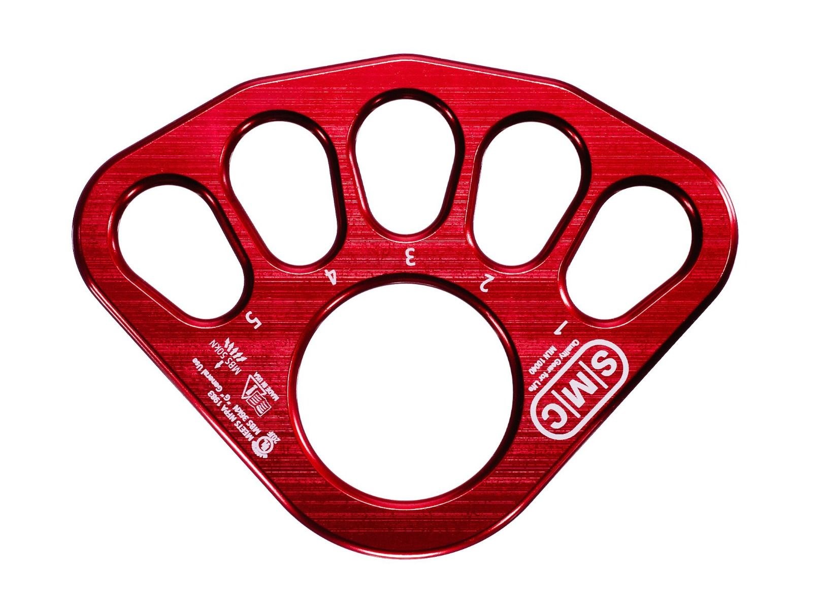  SMC 五孔分力盤 NFPA Large Rigging Plate, Red