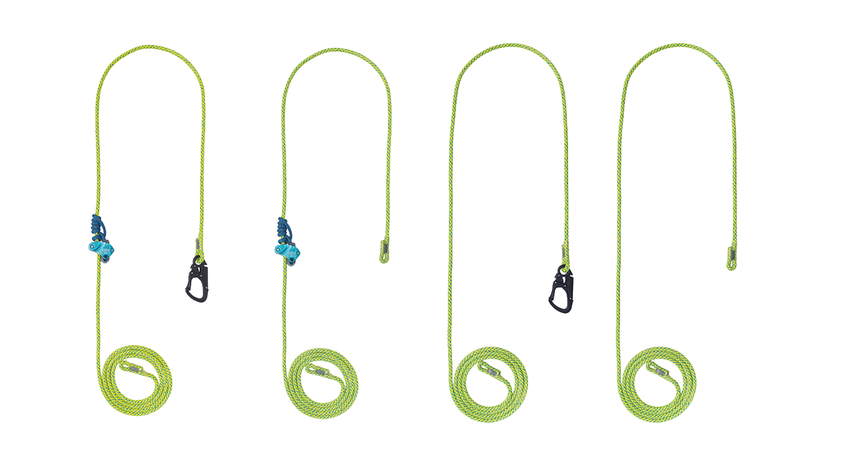 Courant 工作定位可調式挽索組 Flexbee Adjustable Rope Lanyards (5M挽索、三段鎖鉤環)