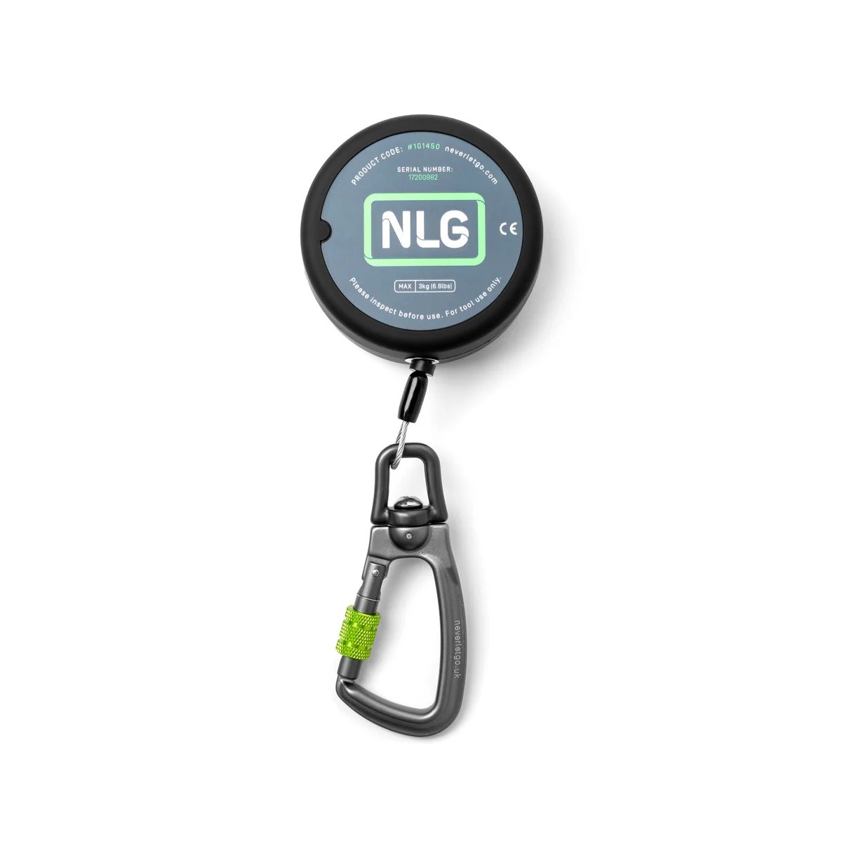 NLG 重型伸縮工具挽索 (鉤環) Heavy Duty Retractable Tool Lanyard
