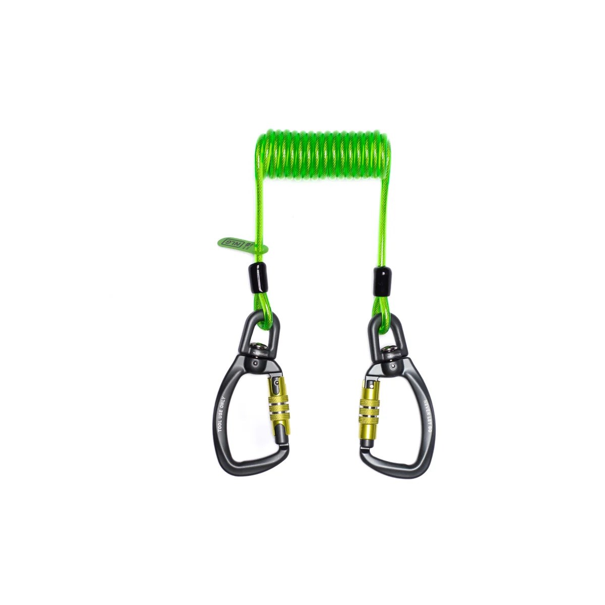 NLG 彈性線圈⼯具挽索 (萬向鉤環 -萬向鉤環 ) Coil Tool Lanyard
