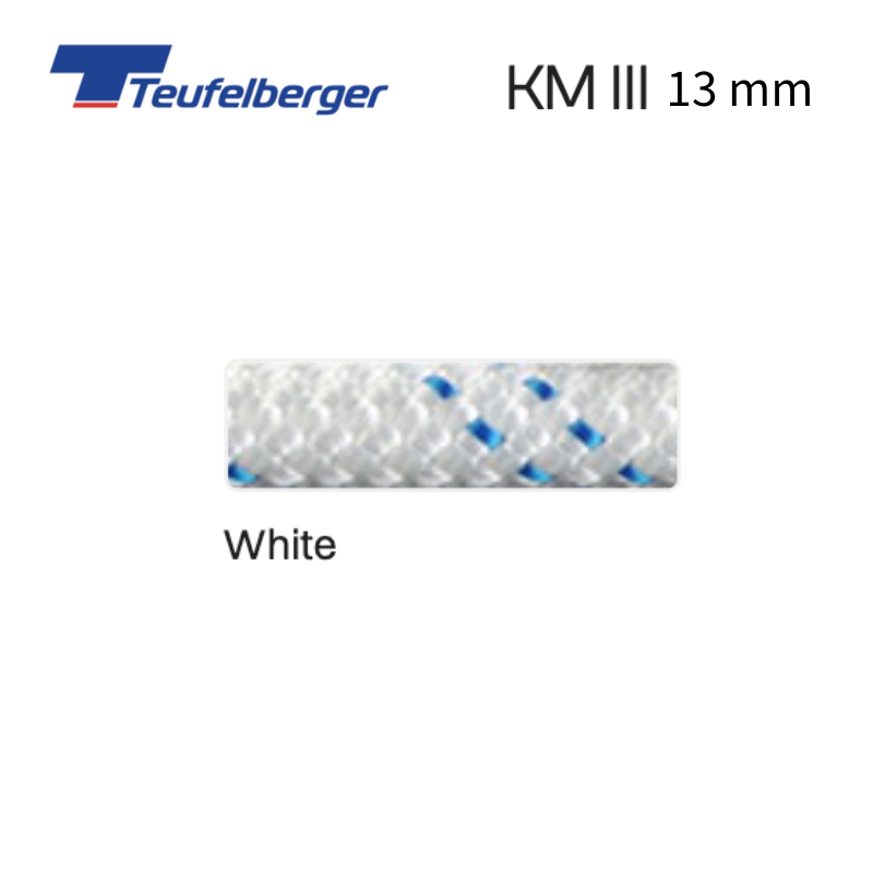 Teufelberger New England Ropes 靜力繩 KMIII 13mm 白色 100m