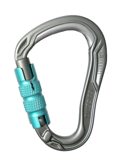 EDELRID Bulletproof Triple 鎖扣式登山扣 鉤環 勾環 灰色
