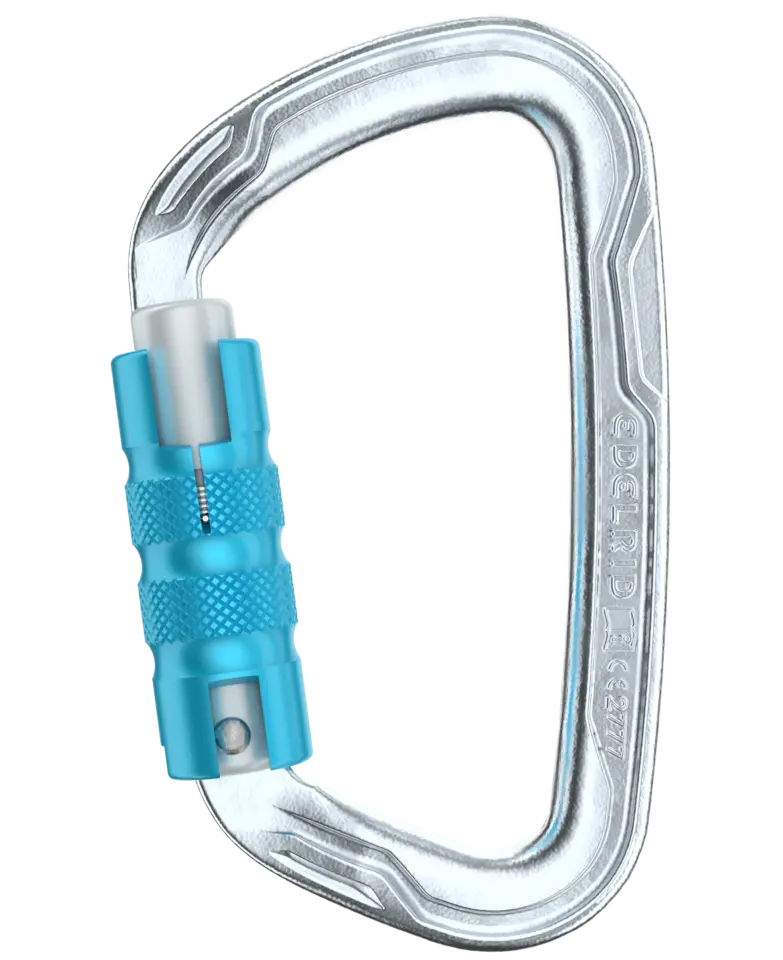 EDELRID Taser Steel Triple D型環  鋼製三動鎖安全扣環 (標準版)