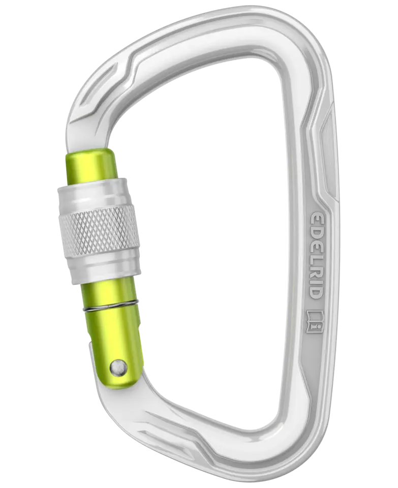 EDELRID Taser Screw 鎖扣式登山扣 鉤環 勾環  D型環 銀色