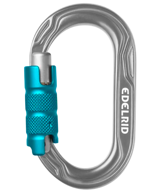EDELRID KIWI Triple (2色) 三重鎖自動安全扣環 鎖扣式登山扣 O環 勾環 橢圓形登山扣