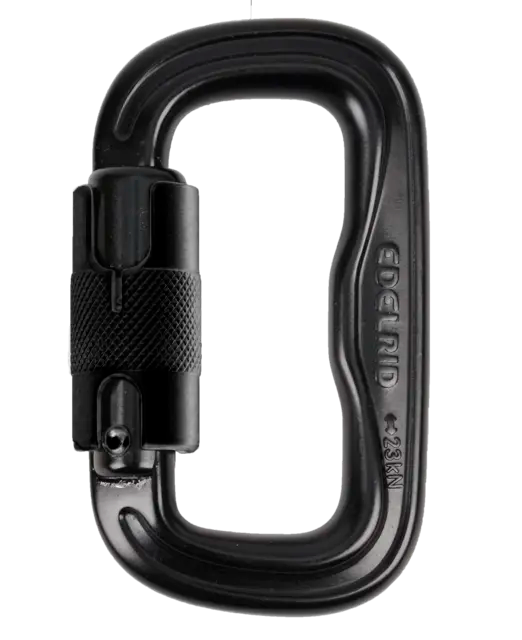 EDELRID Foras Triple Lock 三段鎖自動勾環  自動鎖 鉤環 黑