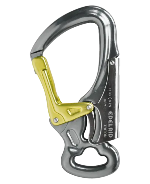EDELRID DSG Triton Steel 系統登山扣 鉤環 金屬原色